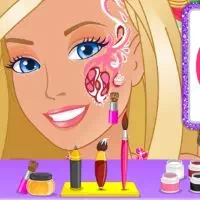 Barbie art kasvojen glamour