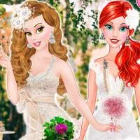 Hochzeitstag blonde Prinzessinnen