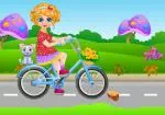 Sana на велосипеде ездить