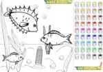 Раскраски для Детей Мелкой Рыбой