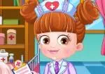 Bebis Hazel klä sig som en läkare