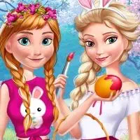 Anna ja Elsa hauska pääsiäinen