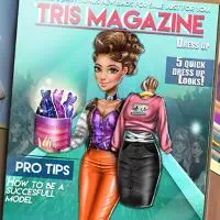 Tris kleden voor de cover van de mode