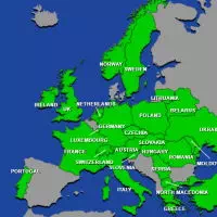 ヨーロッパのスライディングマップ